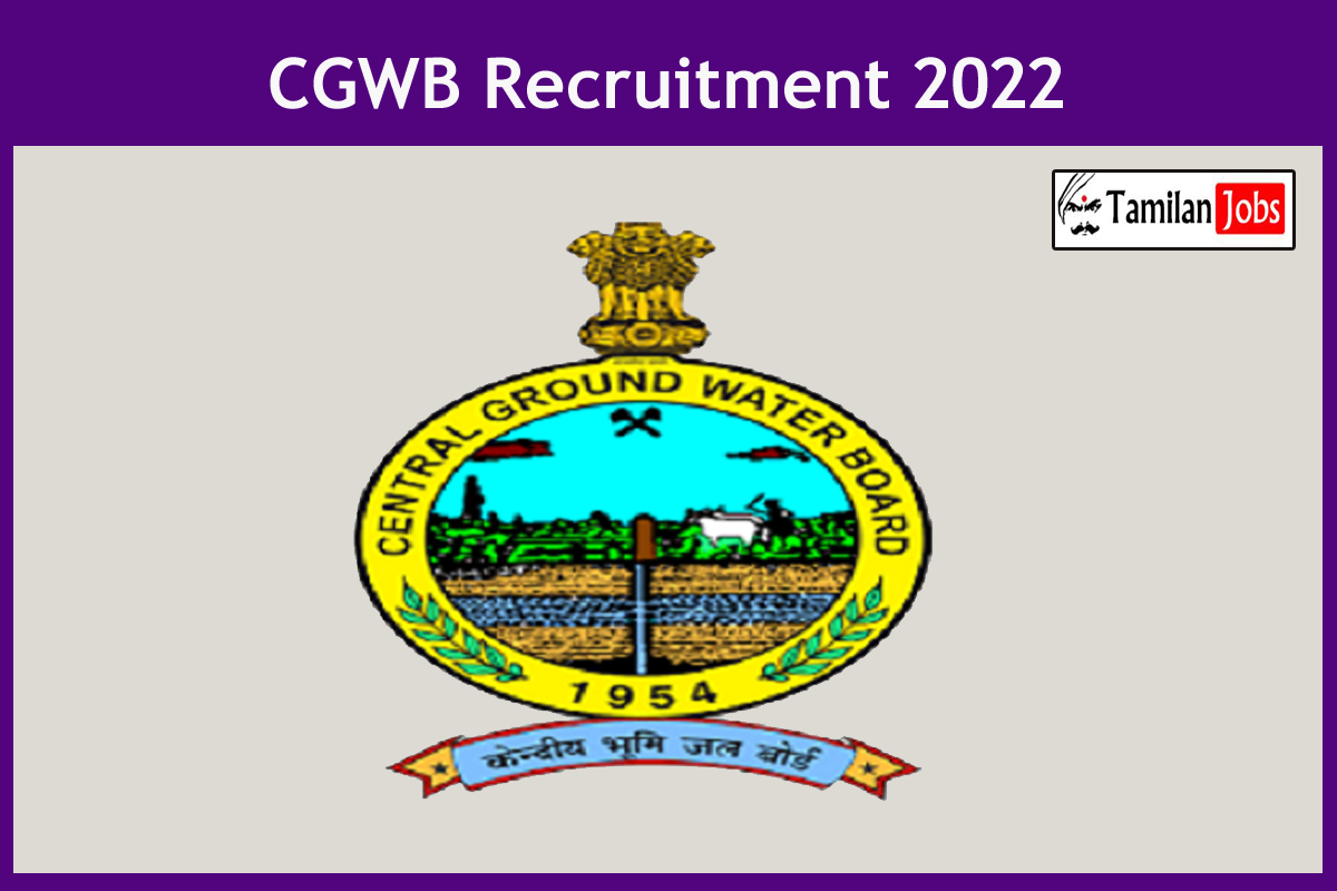 CGWB Recruitment 2022