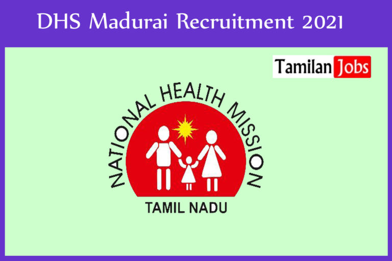 DHS Madurai Recruitment 2021