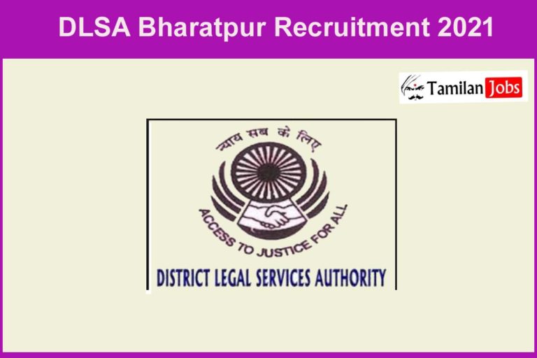DLSA Bharatpur Recruitment 2021