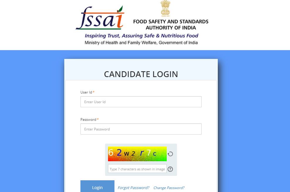 FSSAI Admit Card 2022
