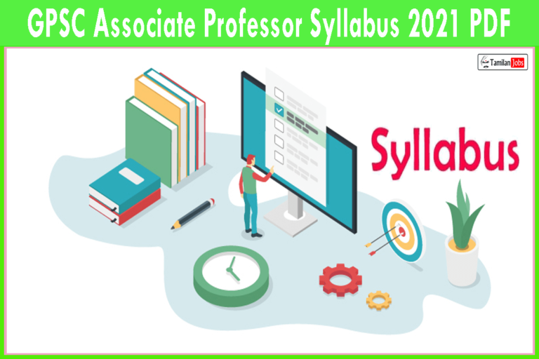 GPSC Associate Professor Syllabus 2021 PDF