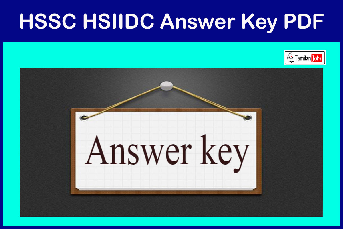 HSSC-HSIIDC-Answer-Key-PDF 