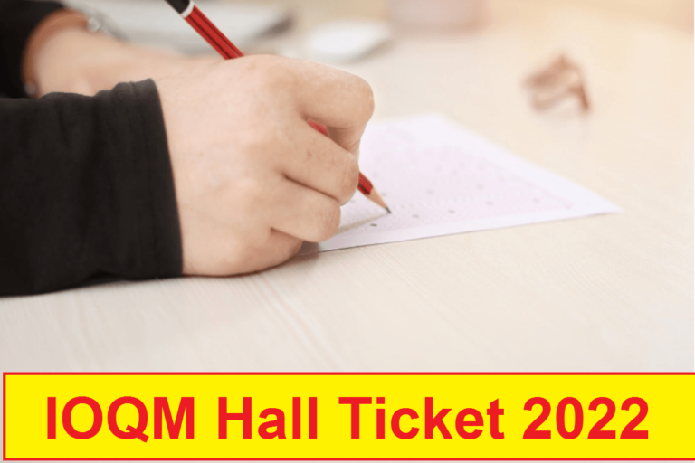 IOQM Hall Ticket 2022