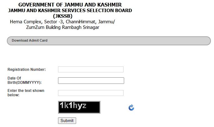 JKSSB Assistant Compiler Admit Card 2021