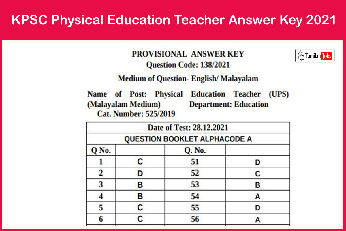 kerala-psc-physical-education-teacher-answer-key-2021-pdf-check-here