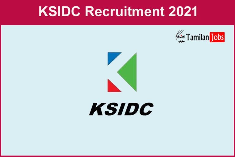 KSIDC Recruitment 2021