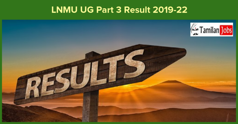 LNMU UG Part 3 Result 2019-22