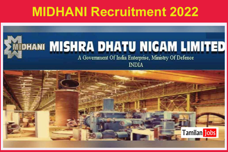 MIDHANI Recruitment 2022