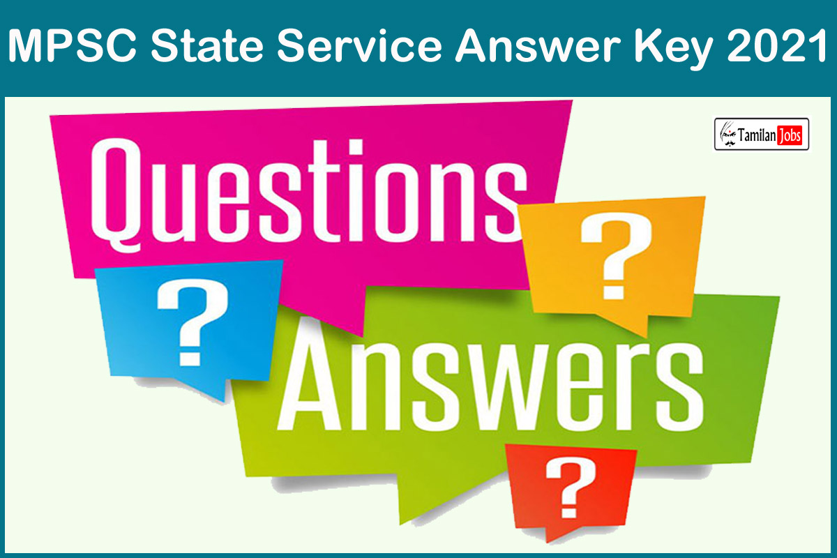 MPSC State Service Answer Key 2021