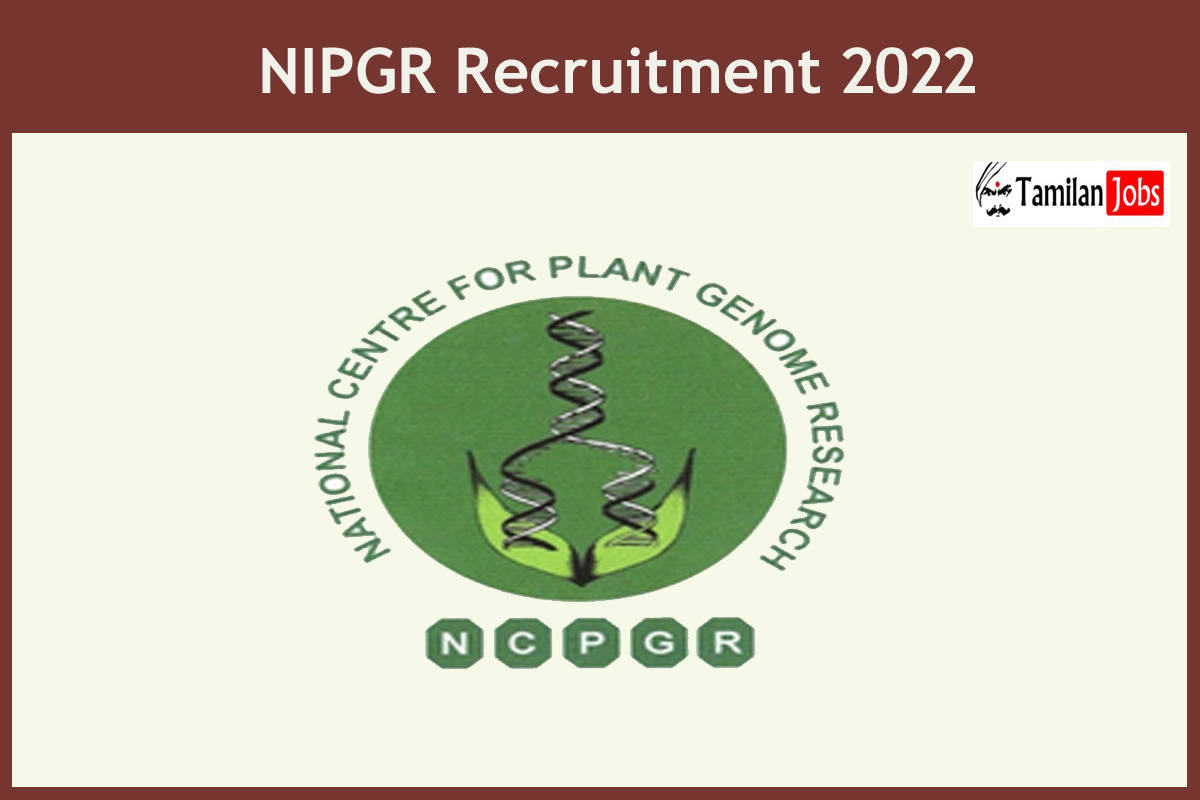 NIPGR Recruitment 2022