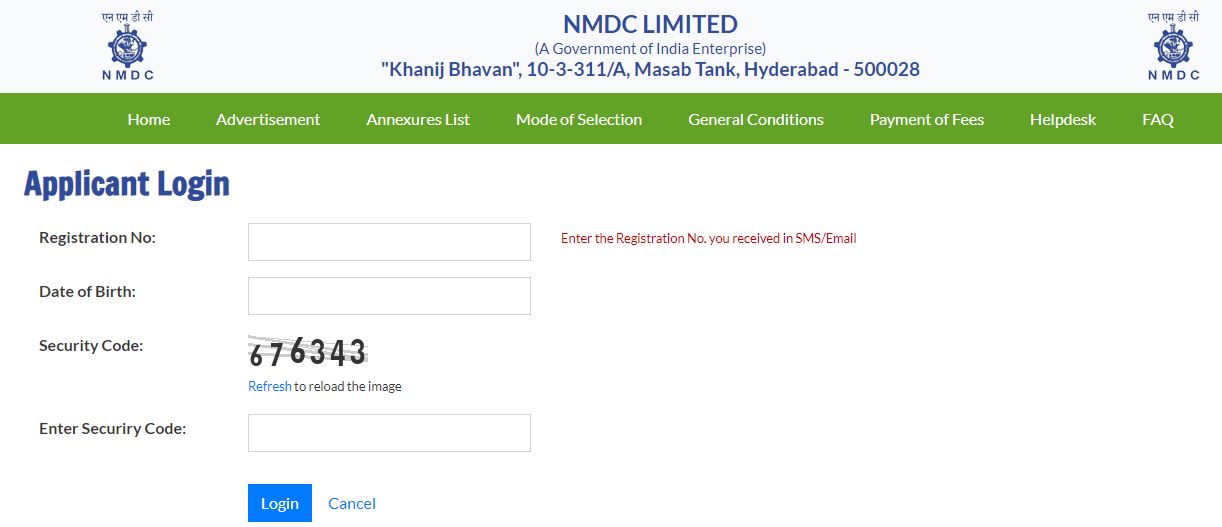 NMDC Maintenance Assistant Admit Card 2021