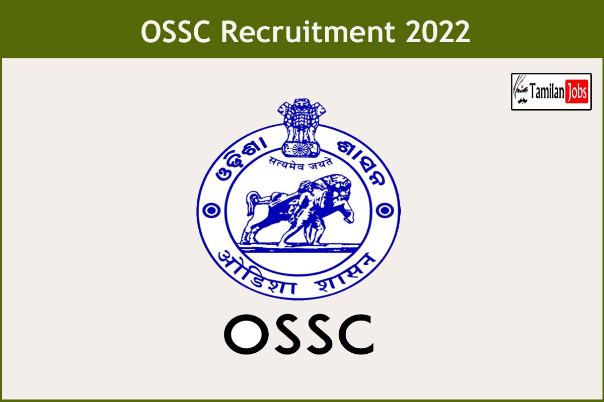 OSSC Recruitment 2022 - Tamilan Jobs OSSC Recruitment 2022