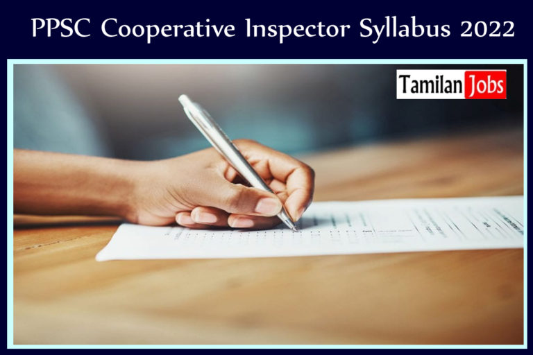 PPSC Cooperative Inspector Syllabus 2022