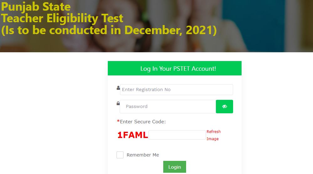 PSTET Exam Date 2021 and Application Form Correction