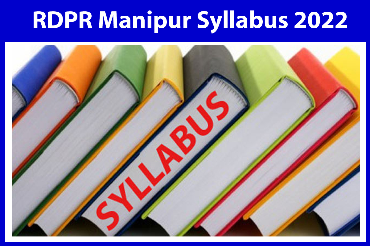 RDPR Manipur Syllabus 2022