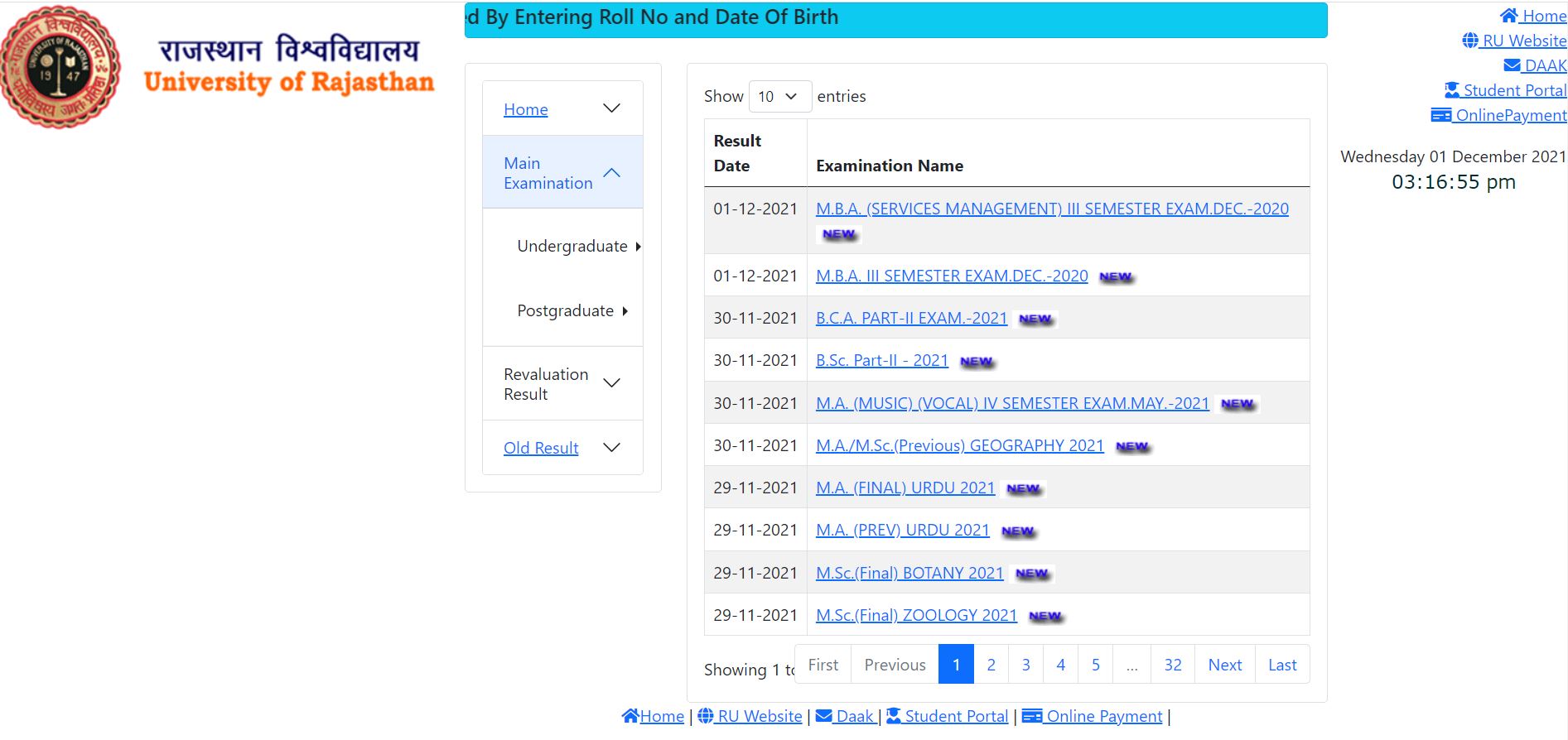 RU Result 2021