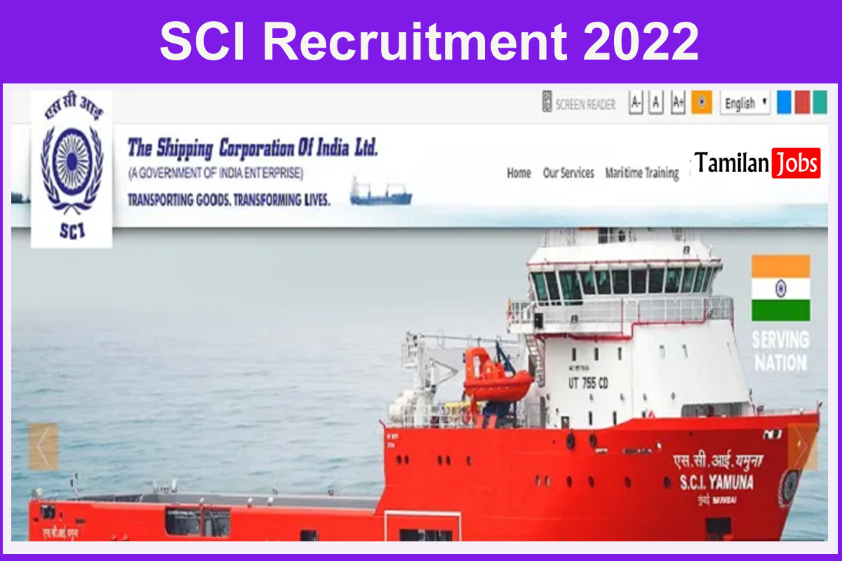 SCI Recruitment 2022