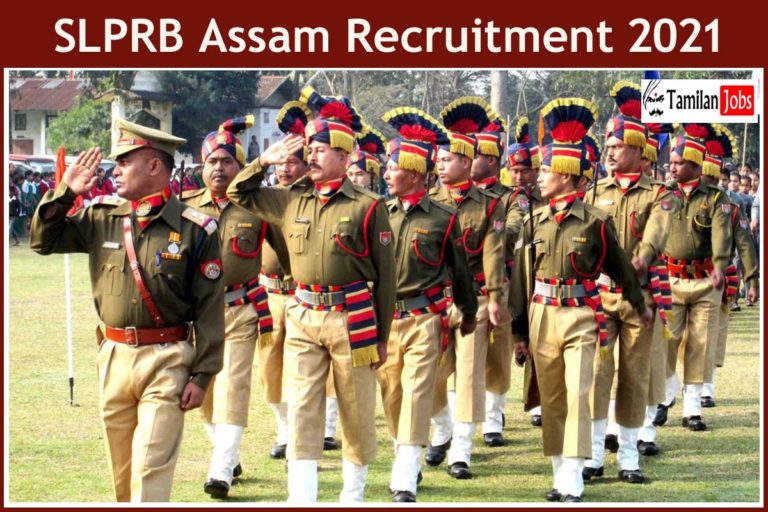SLPRB Assam Recruitment 2021