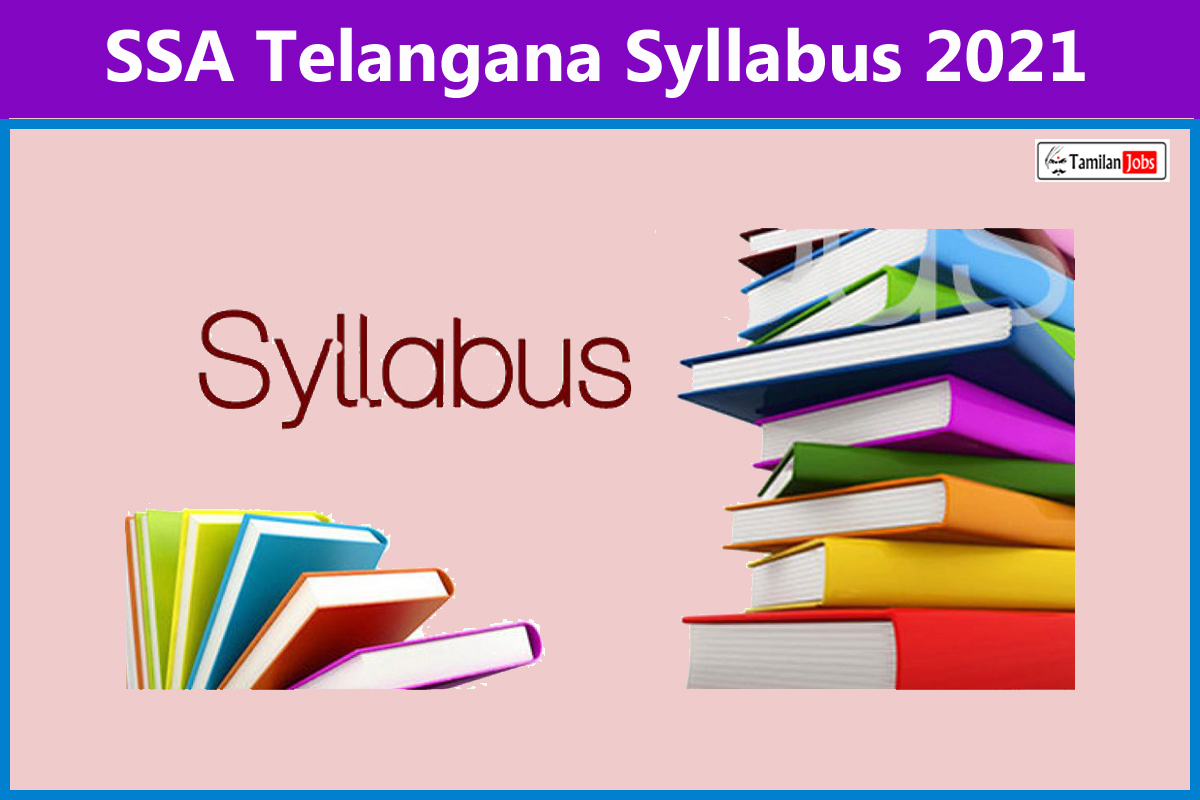 SSA Telangana Syllabus 2021