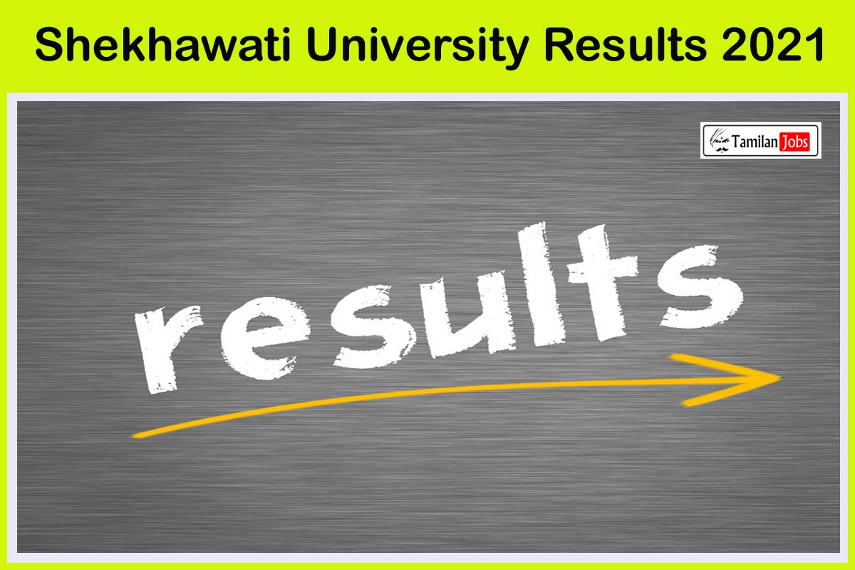 Shekhawati University Results 2021