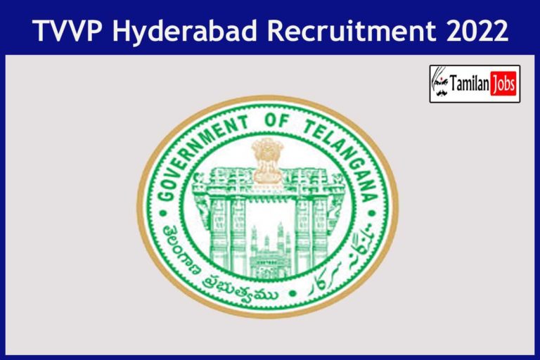 TVVP Hyderabad Recruitment 2022