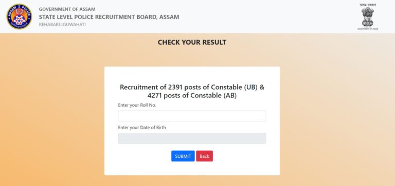 Assam Police Constable Revised Result 2022