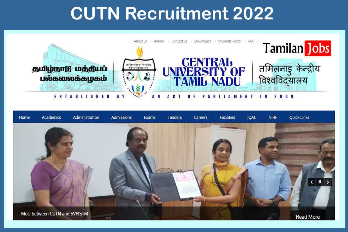 CUTN Recruitment 2022