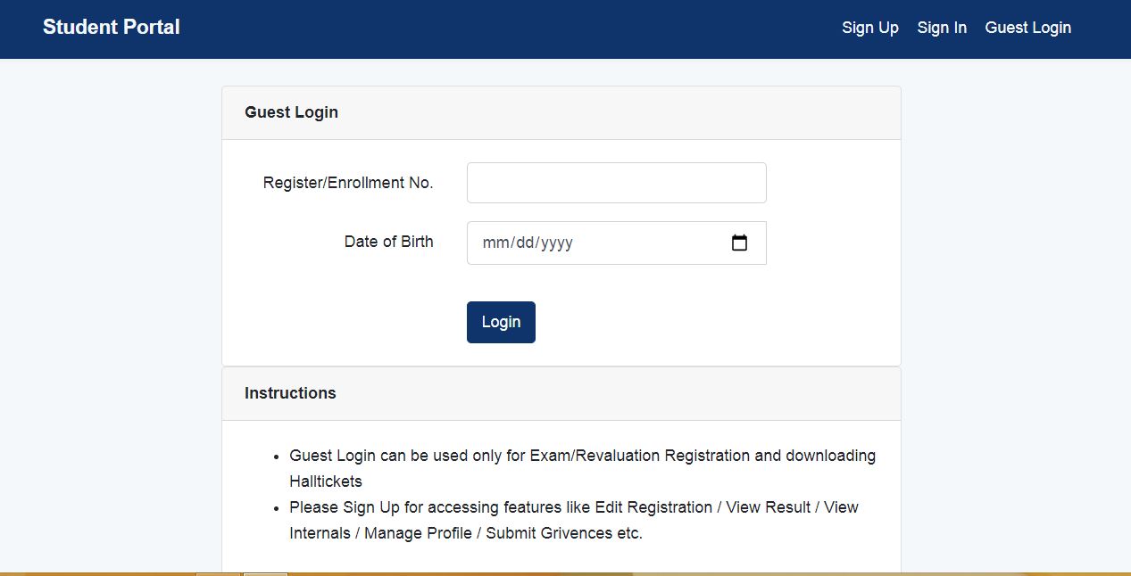 Calicut University 5Th Sem Hall Ticket 2022