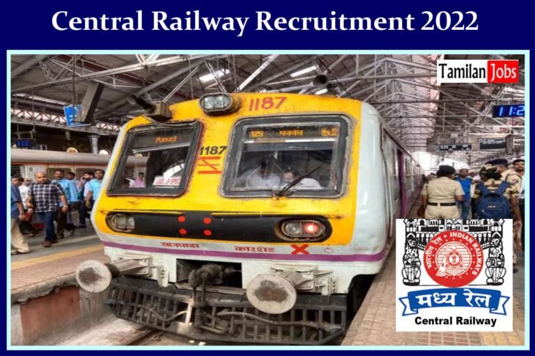 Central Railway Recruitment 20222023 Apprentices Posts, Online