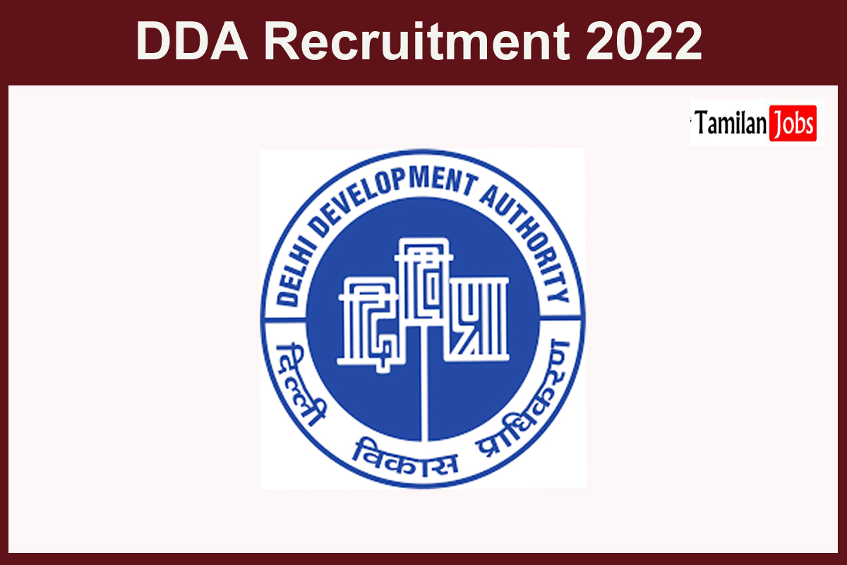 DDA Recruitment 2022