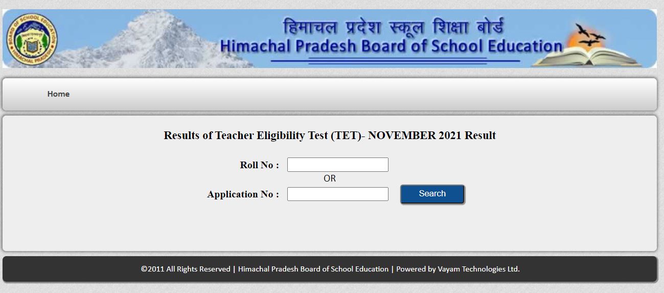 HP TET Nov Result 2021