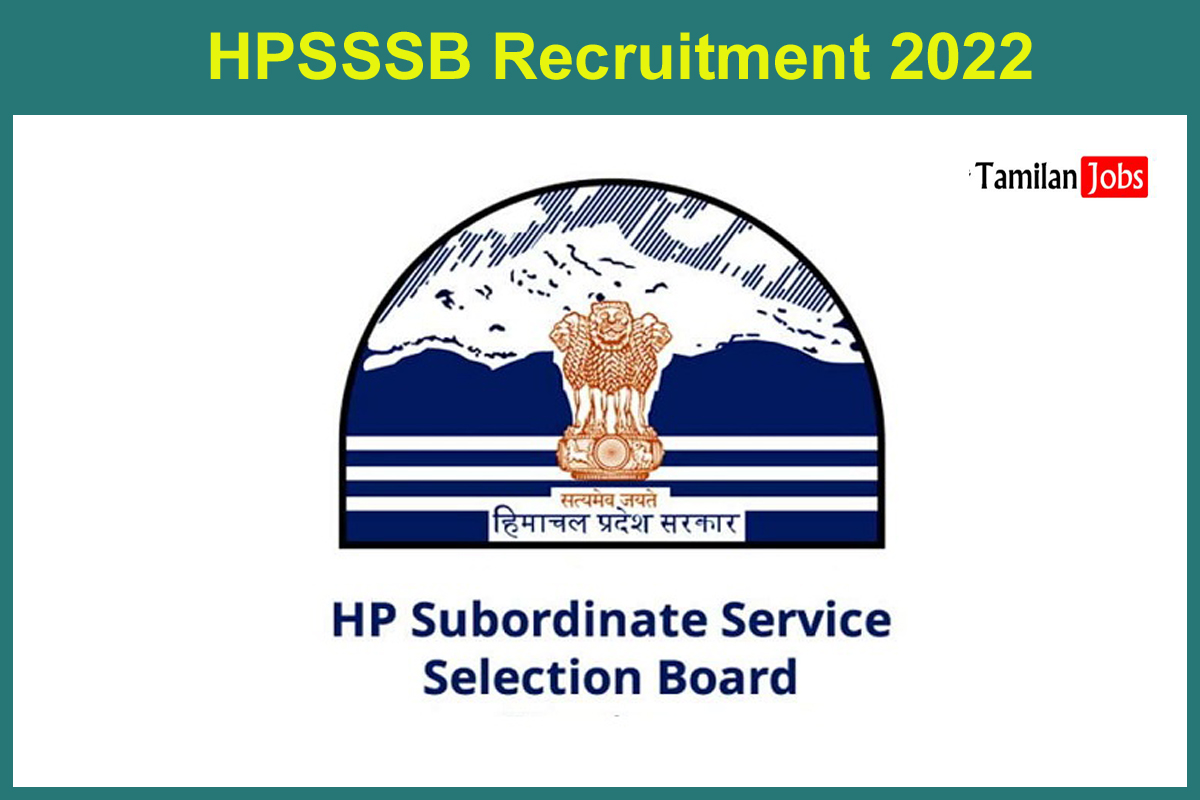 HPSSSB Recruitment 2022