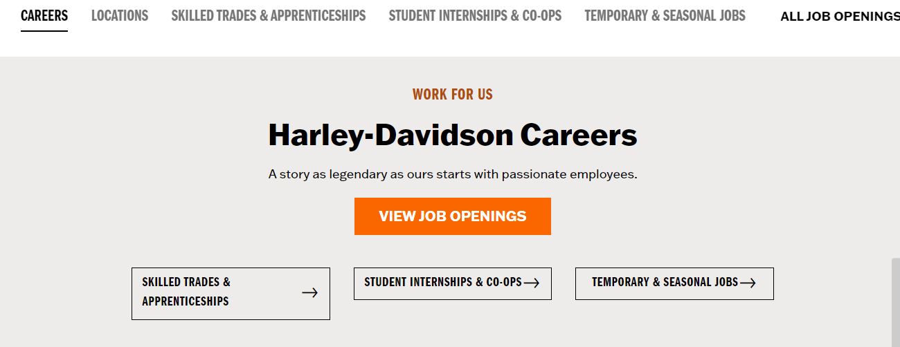 Harley-Davidson Current Job Openings