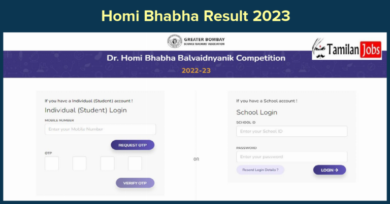 Homi Bhabha Result 2023