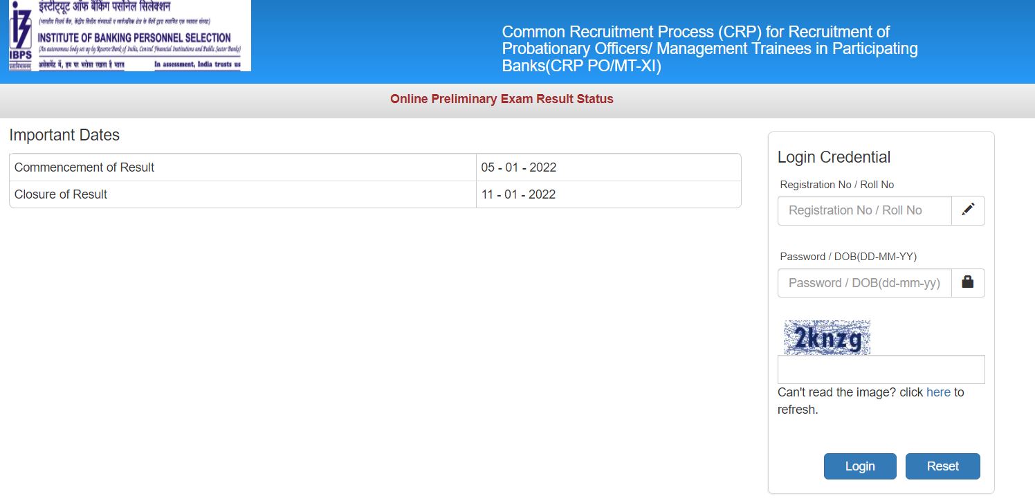 IBPS PO Result 2022