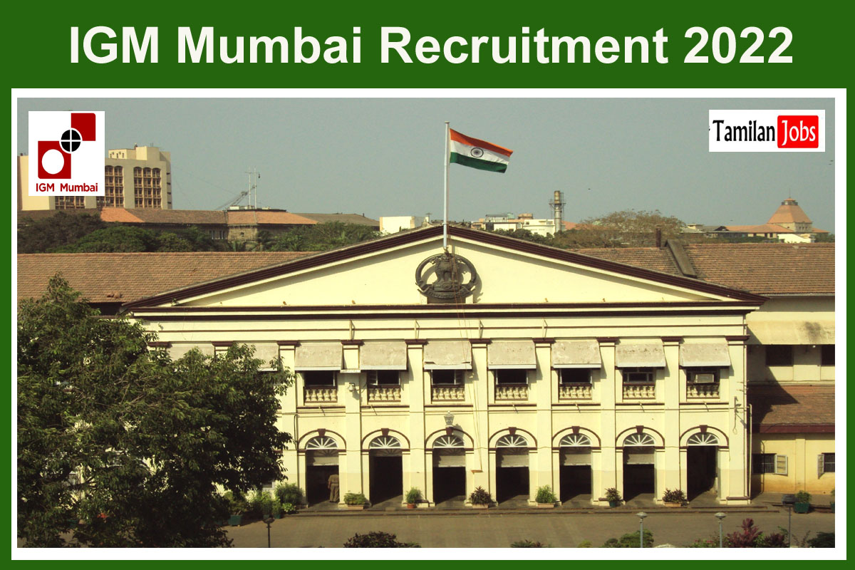 IGM Mumbai Recruitment 2022