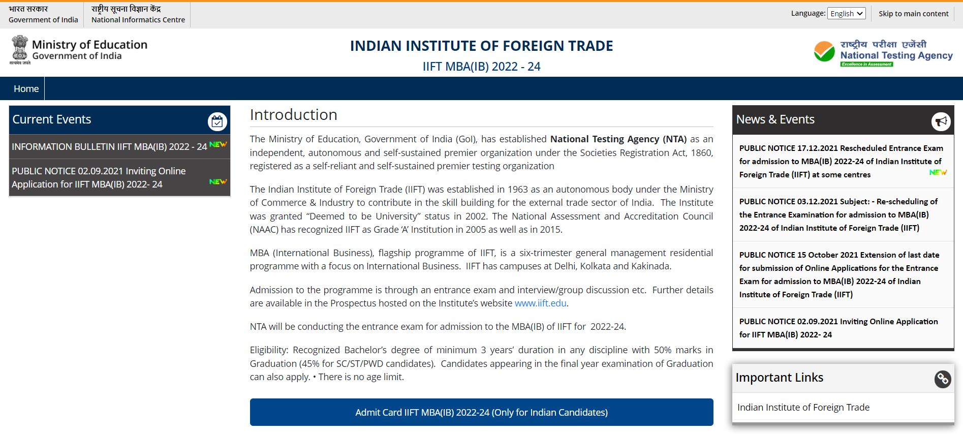 IIFT MBA Answer Key 2021