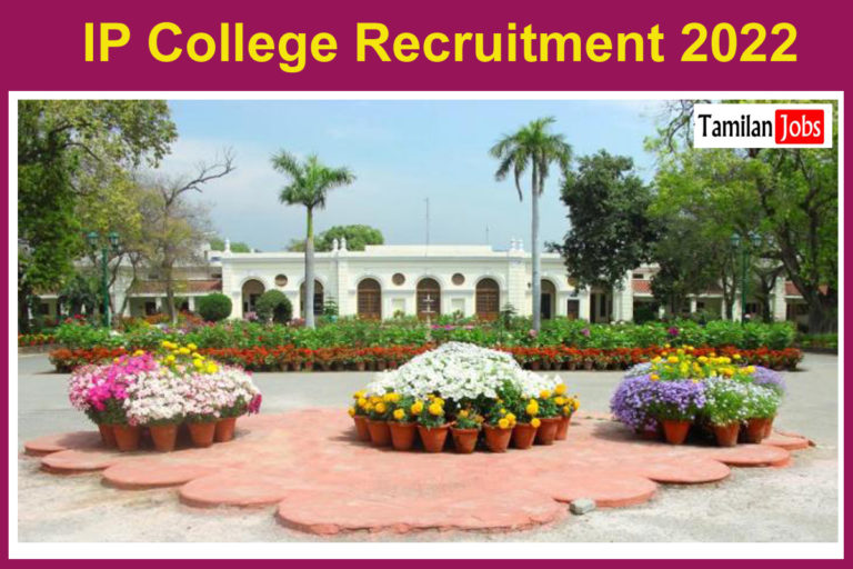 IP College Recruitment 2022