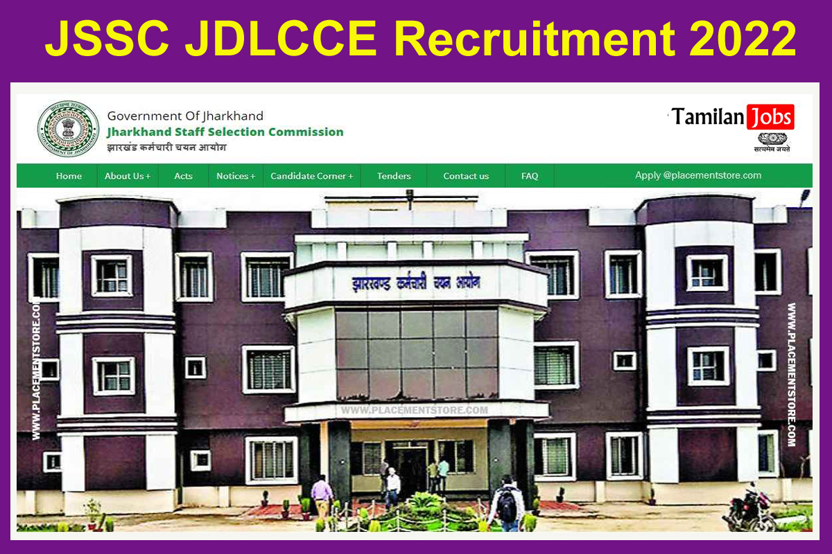 JSSC JDLCCE Recruitment 2022