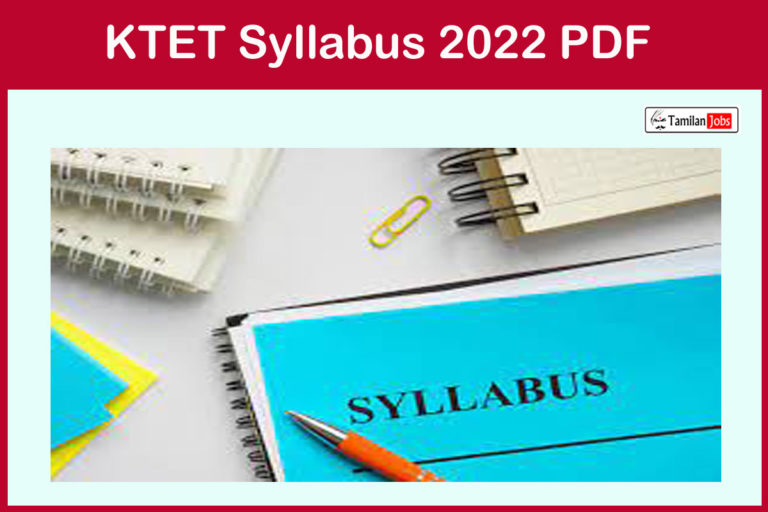 KTET Syllabus 2022 PDF