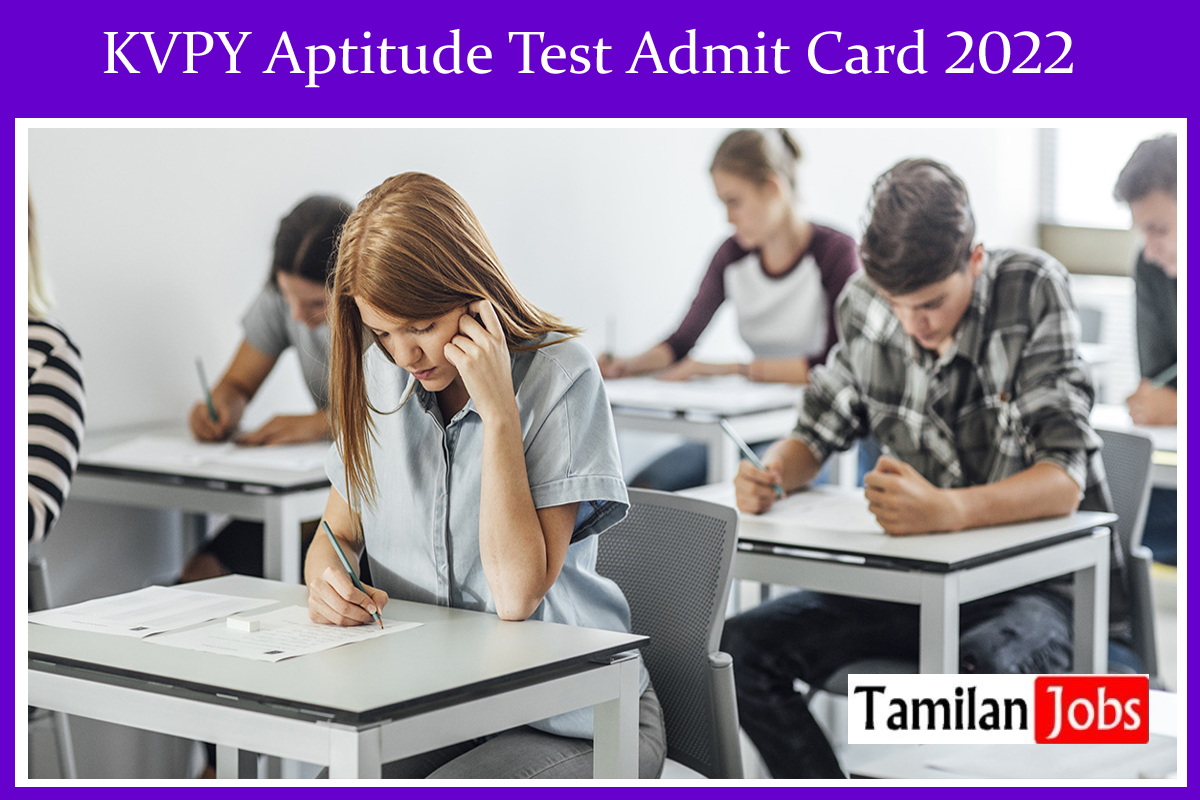 KVPY Aptitude Test Admit Card 2022