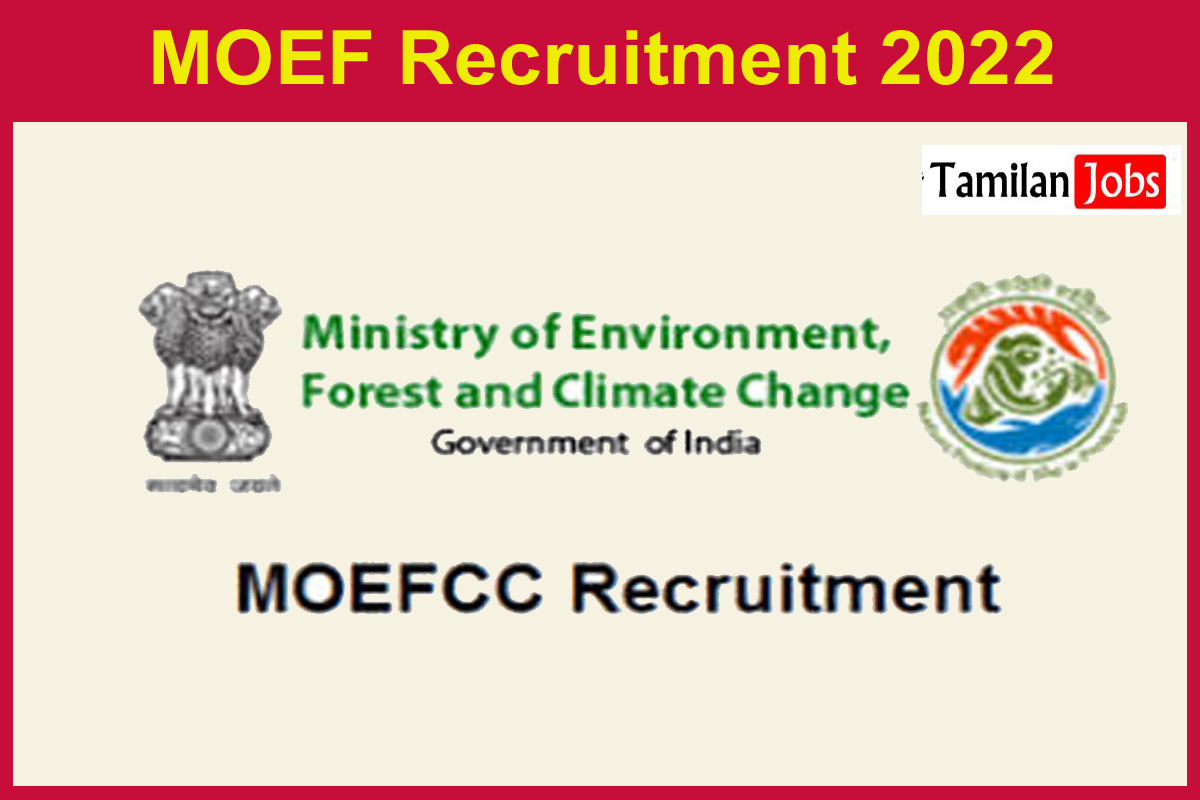 MOEF Recruitment 2022