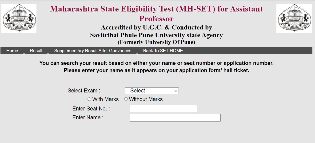 Maharashtra SET Result 2021-22