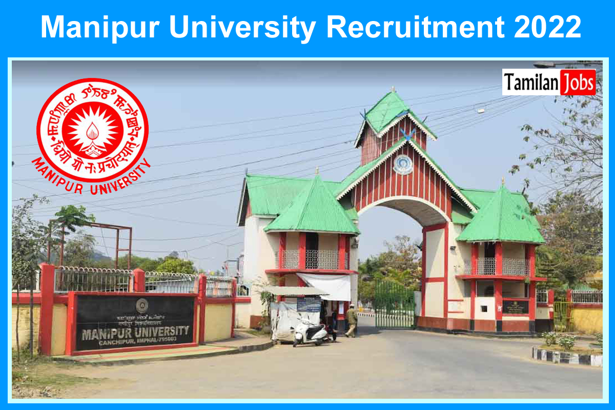 Manipur University Recruitment 2022