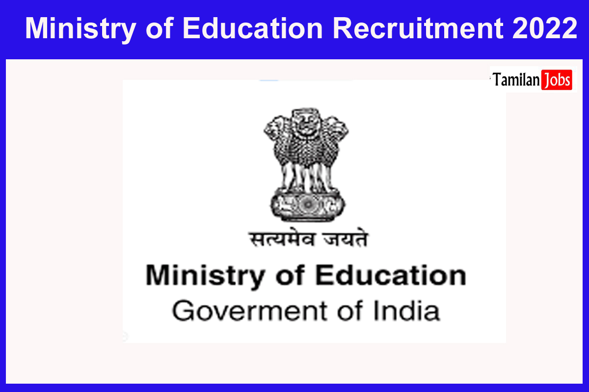 Ministry of Education Recruitment 2022
