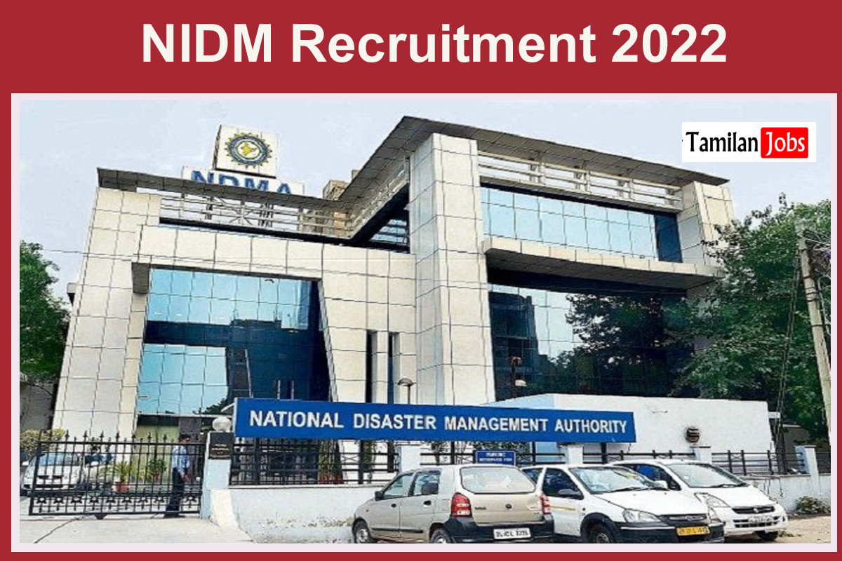 NIDM Recruitment 2022