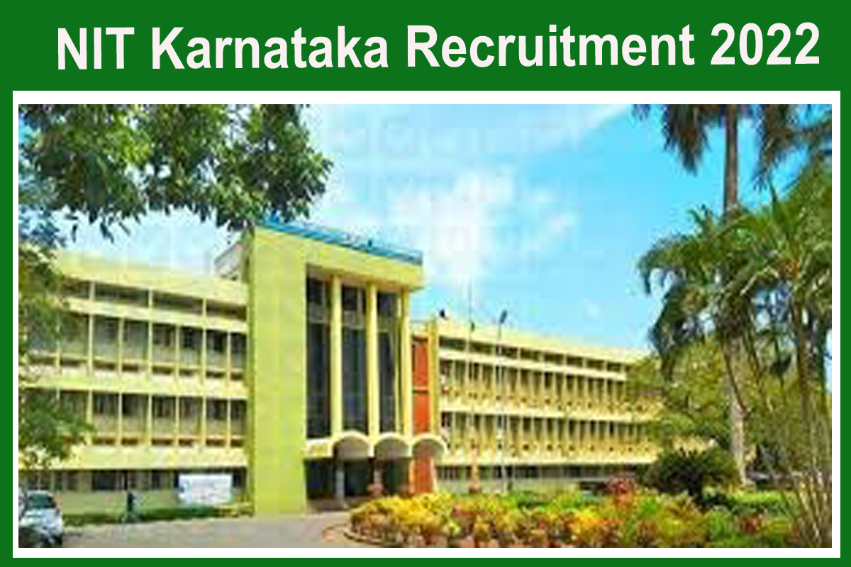 NIT Karnataka Recruitment 2022