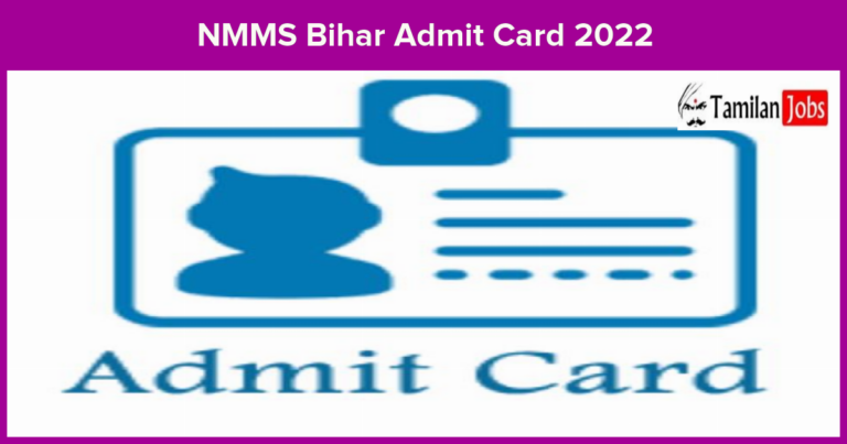 NMMS Bihar Admit Card 2022