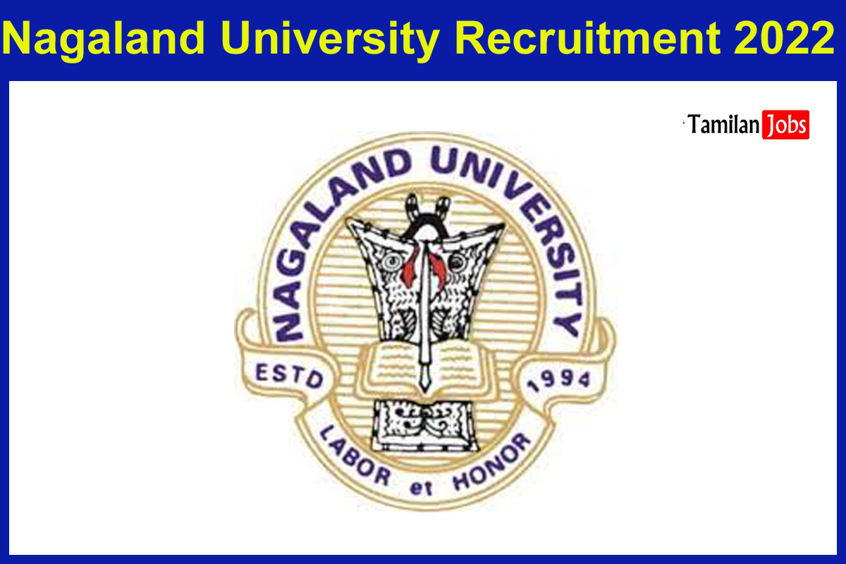 Nagaland University Recruitment 2022