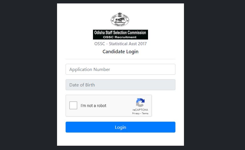 OSSC Statistical Assistant Admit Card 2022